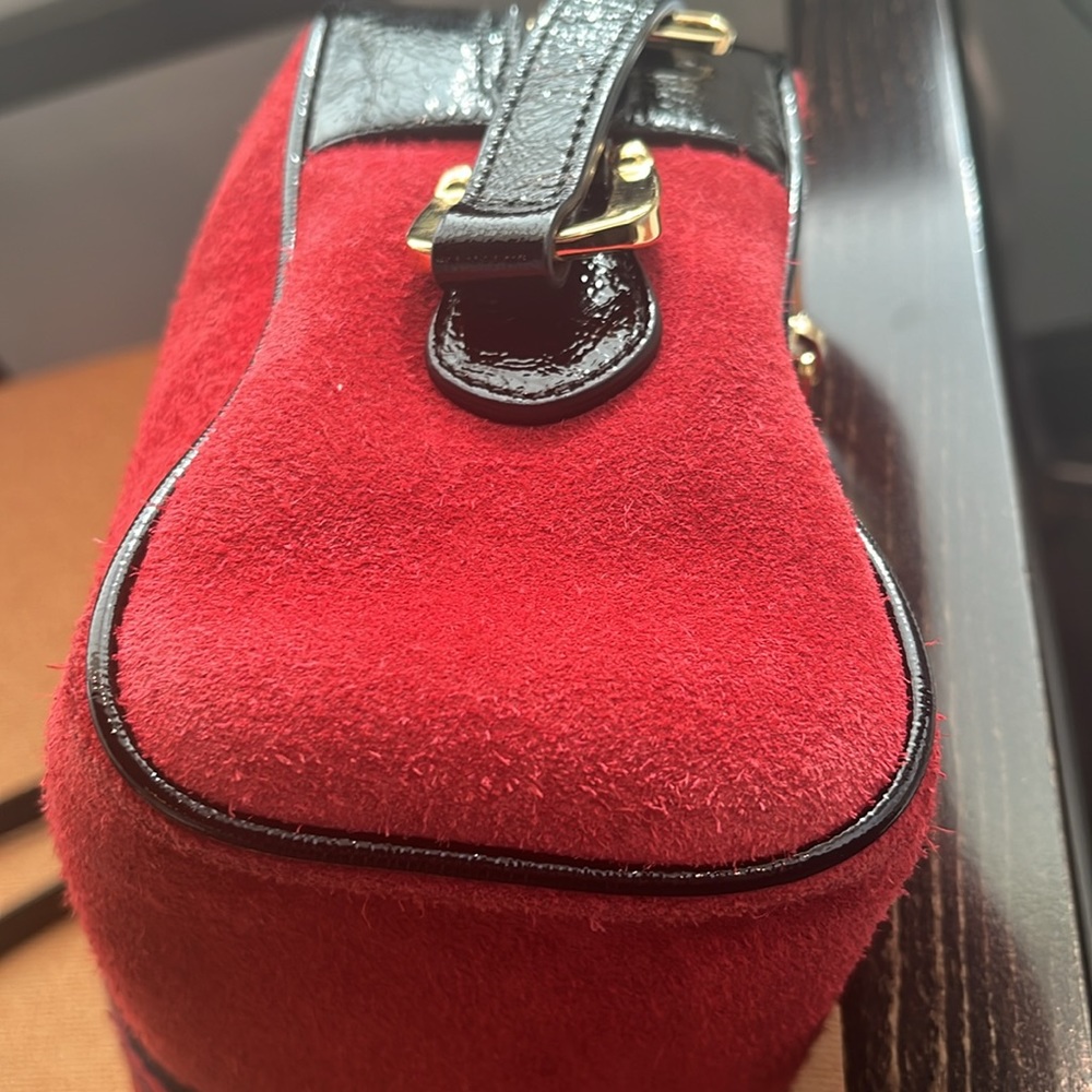 Gucci ophidia crossbody red suede - Picture 11 of 15